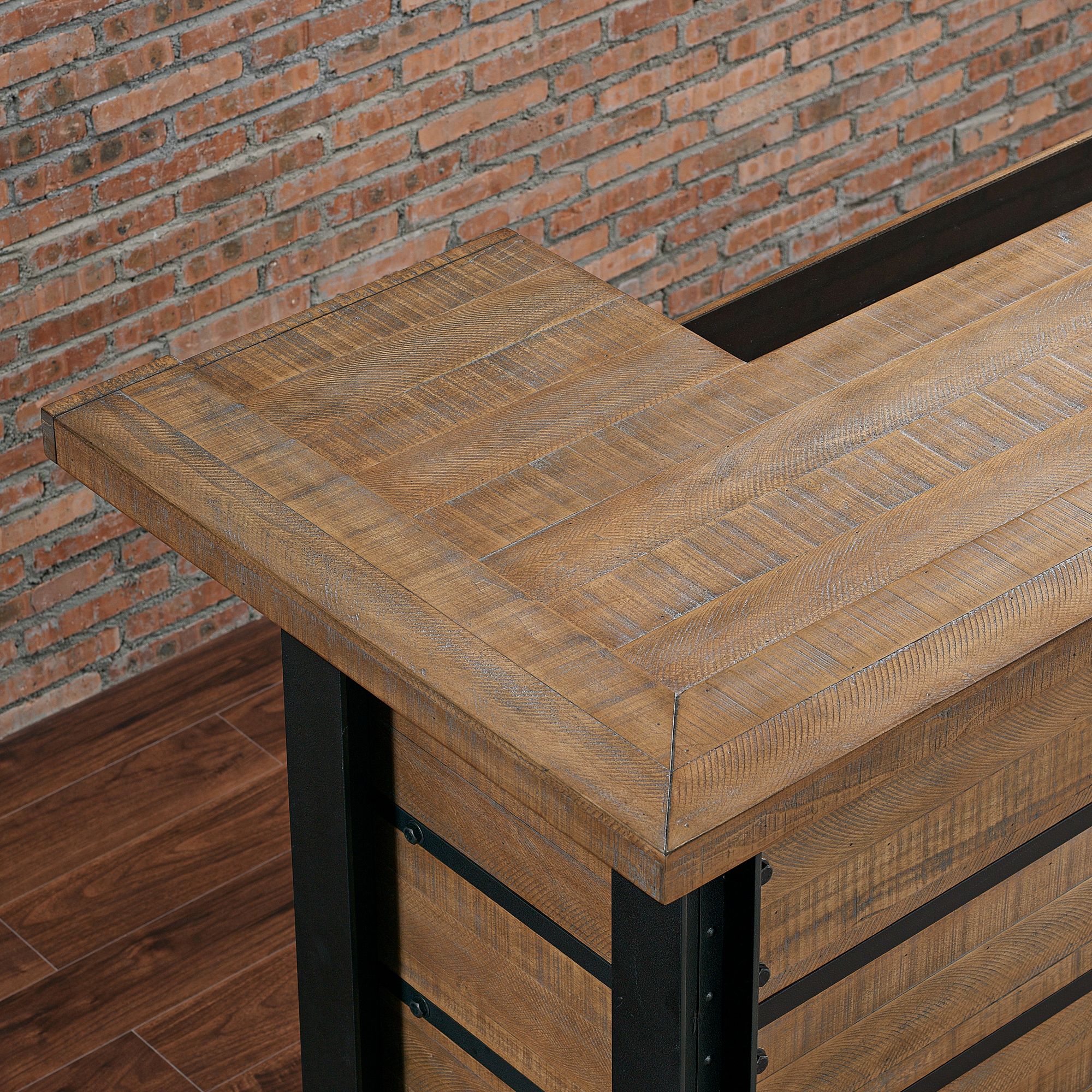 Gateway 78 Wide Hand Crafted Reclaimed Wood Bar 34n76 Lamps Plus