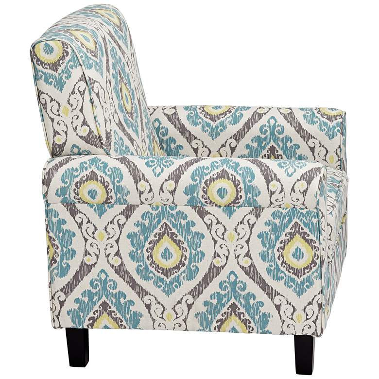 Image 6 Lansbury Multi-Color Ikat Print Fabric Accent Chair more views