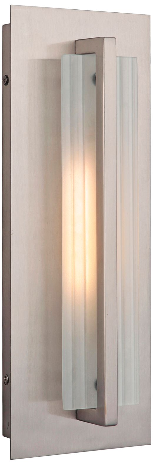 Allure 14" High Stainless Steel LED Pocket Outdoor Wall Light 34W49