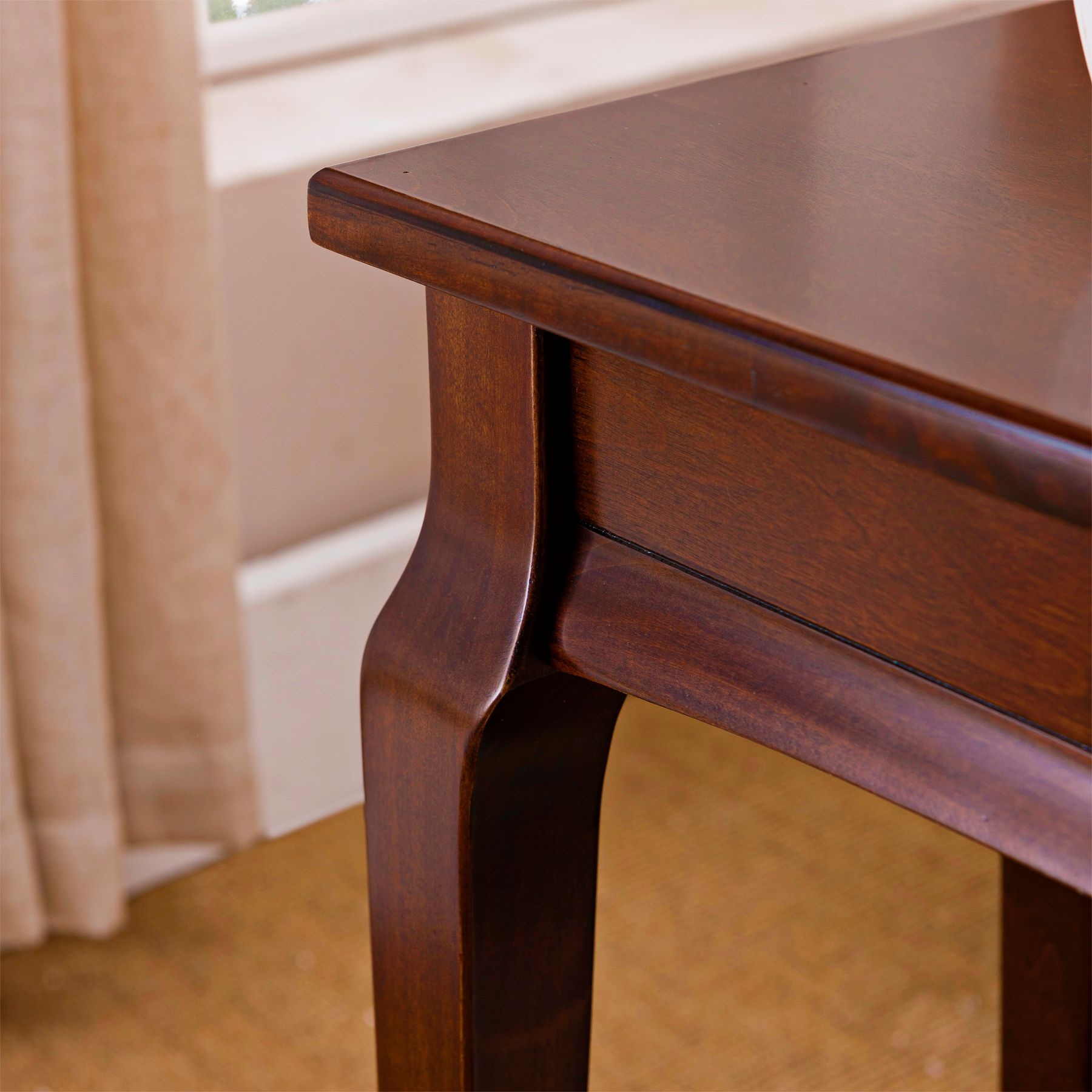 Stratus 24 Wide Cherry Wood Narrow Chairside Table 35p65 Lamps Plus