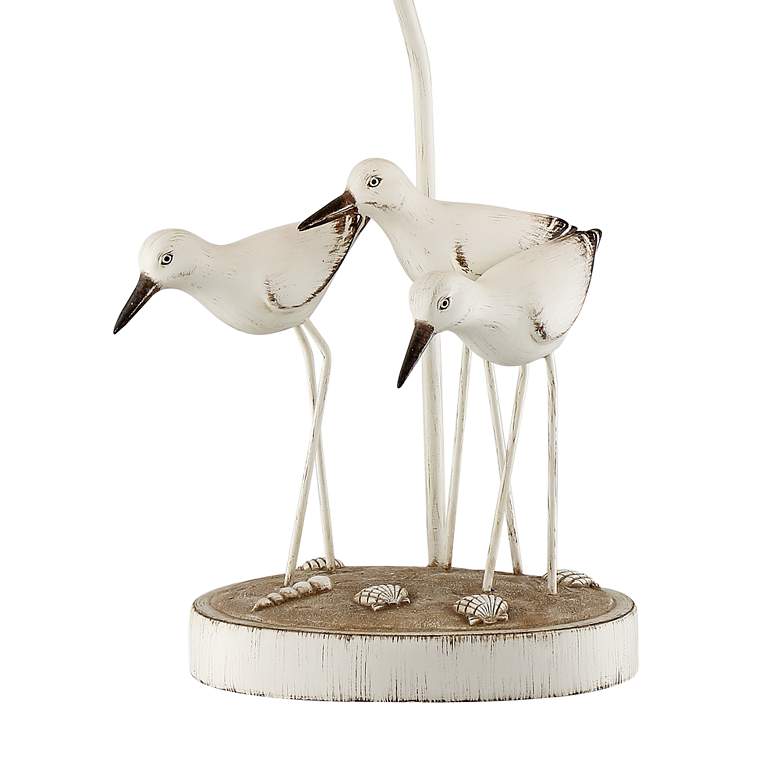 Trio Shore Birds Antique White Table Lamps Set of 2 more views