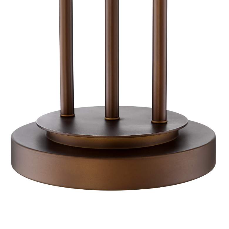 Image 6 Marlowe Bronze Woven Metal Table Lamp more views