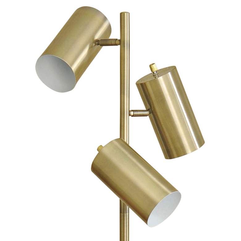 Image 3 Sophie Antique Brass Adjustable LED Task Floor Lamp more views