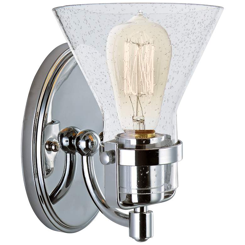 Maxim Seafarer 8 1/4&quot; High Polished Chrome Wall Sconce more views