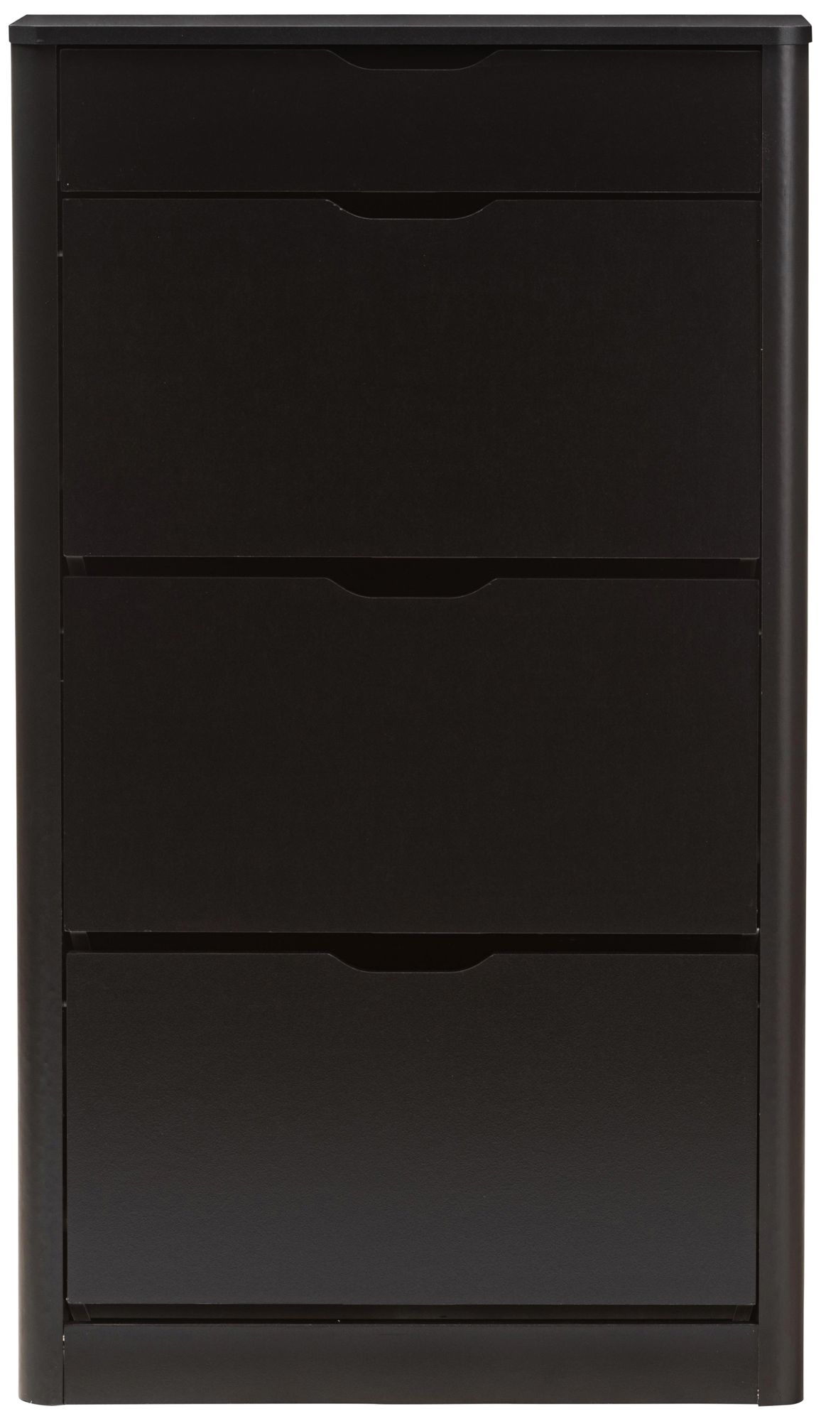 Cayla 27 Wide Black 1 Drawer Shoe Cabinet 37f58 Lamps Plus