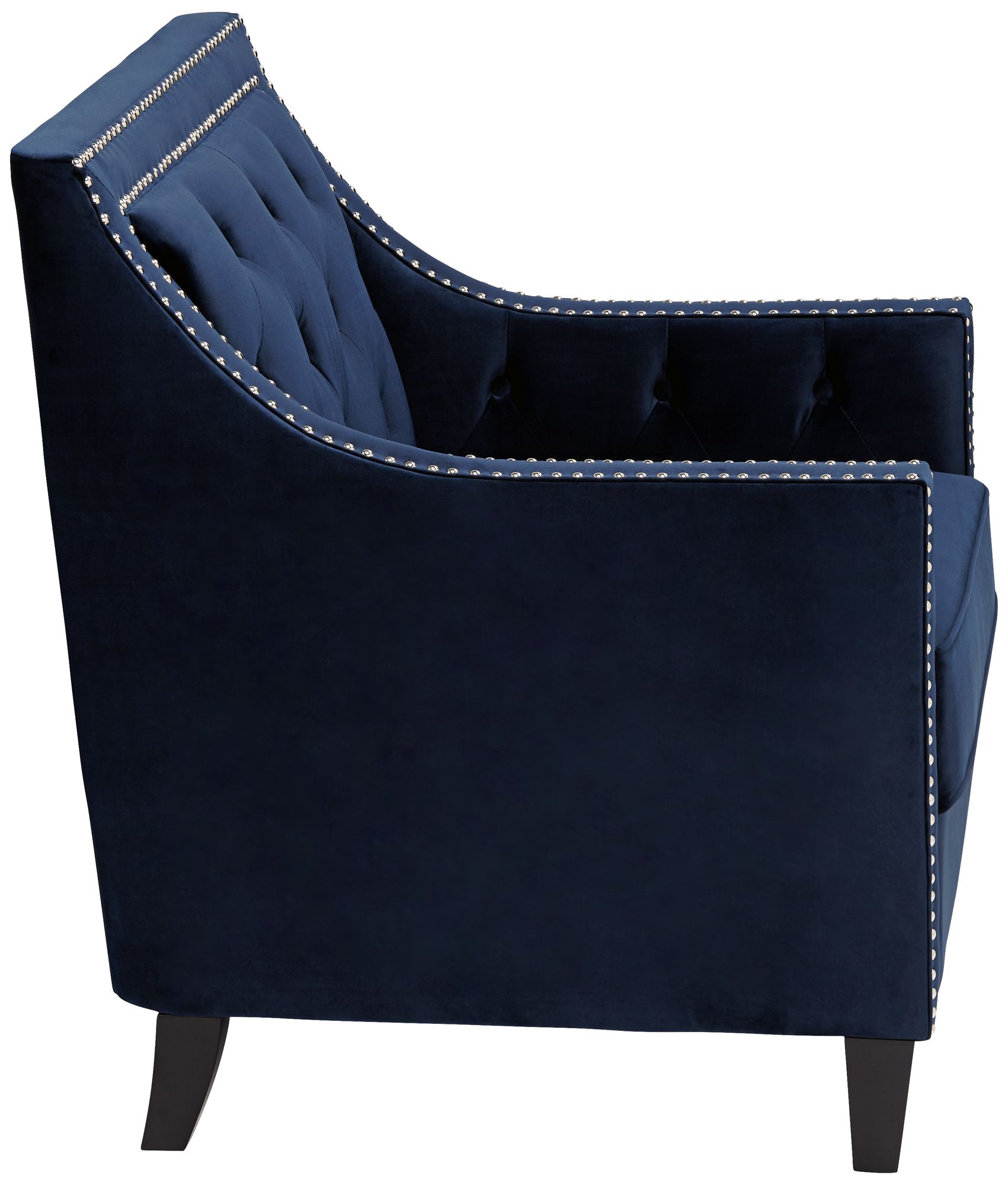 Tiffany Navy Blue Tufted Armchair 37y92 Lamps Plus