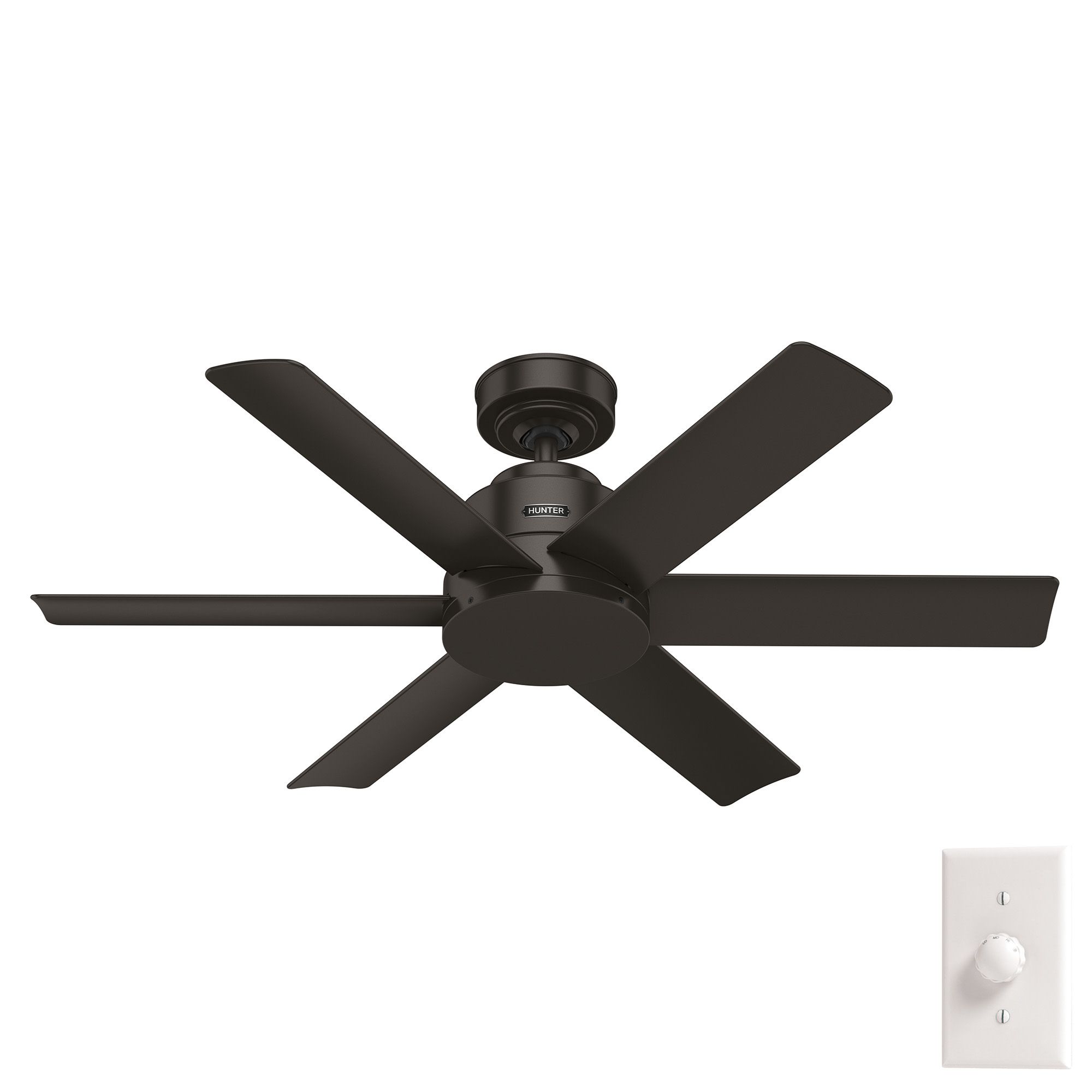 44" Hunter Kennicott Premier Bronze Damp Rated Ceiling Fan 389R0