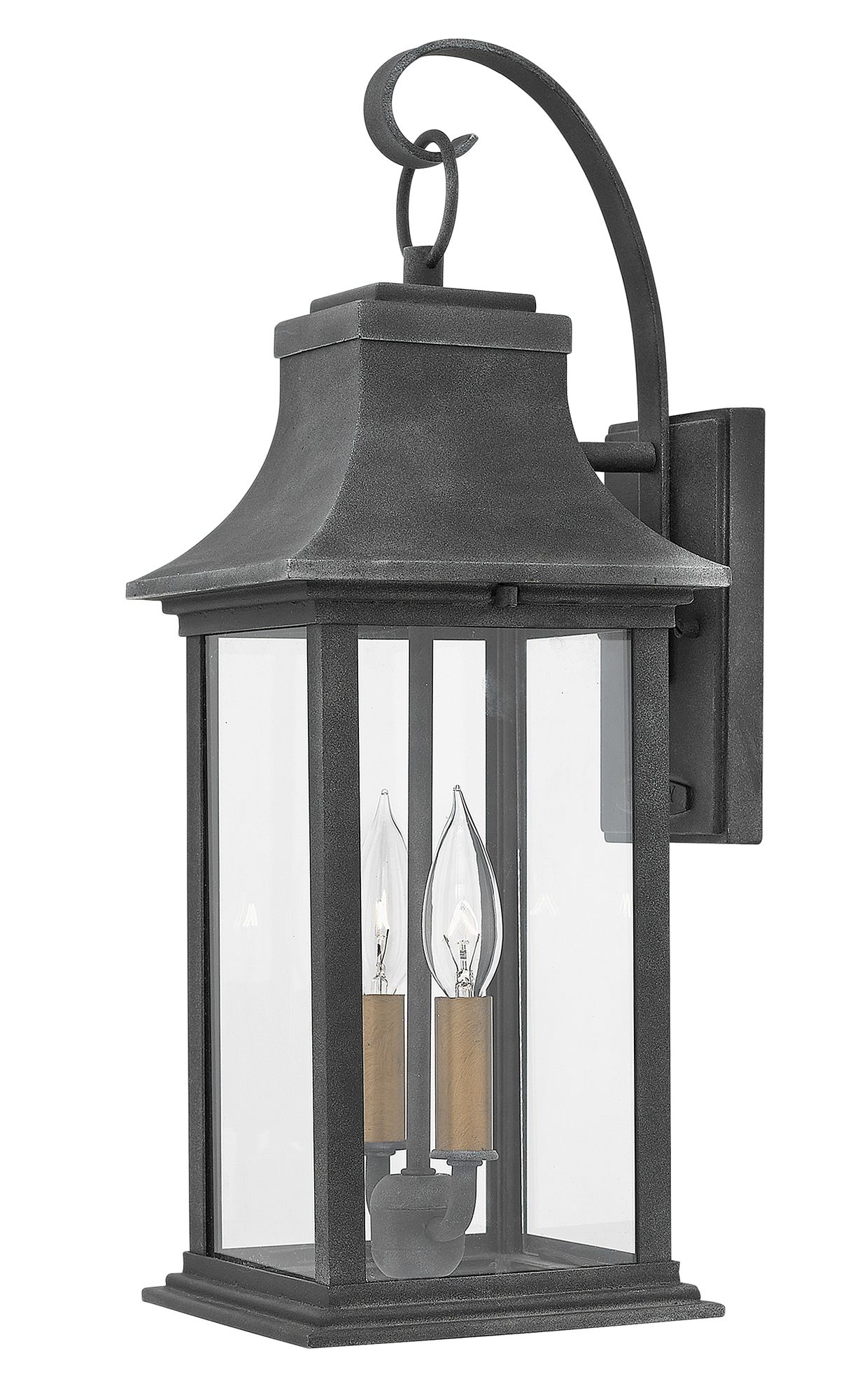 Hinkley Adair 20" High Aged Zinc Outdoor Wall Light - #38A75 | Lamps Plus