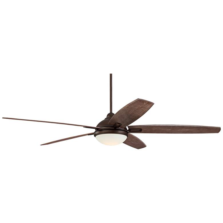Image 5 72" Casa Domain Bronze Wet Location LED Large Ceiling Fan with Remote more views