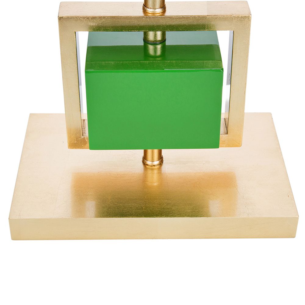 Couture Coventry Gold Leaf And Kelly Green Table Lamp 38j19