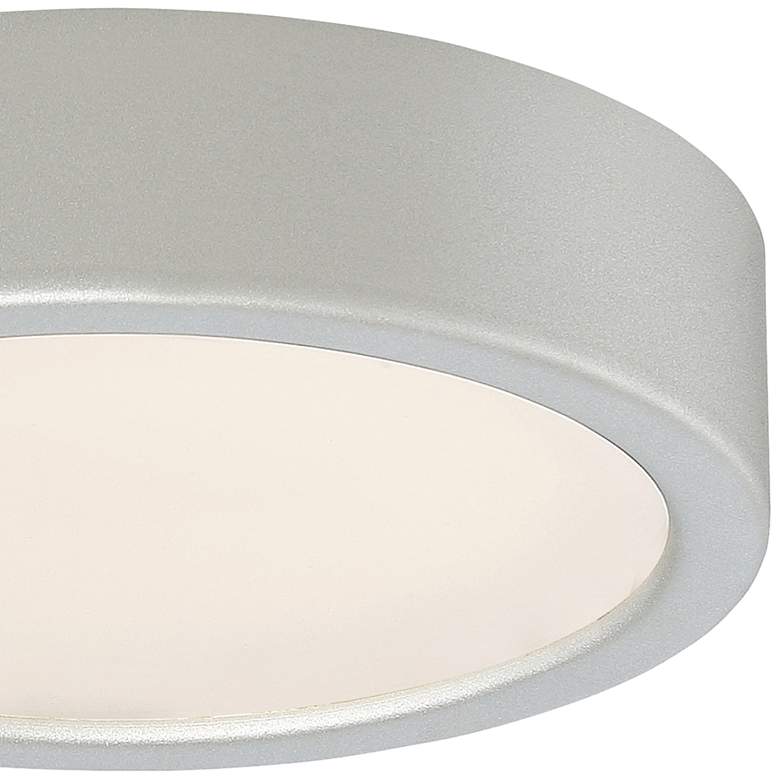 Image 3 George Kovacs Puzo 6" Wide Silver LED Ceiling Light more views