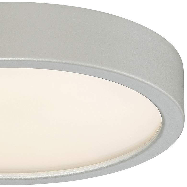 Image 3 George Kovacs Puzo 8" Wide Silver LED Ceiling Light more views