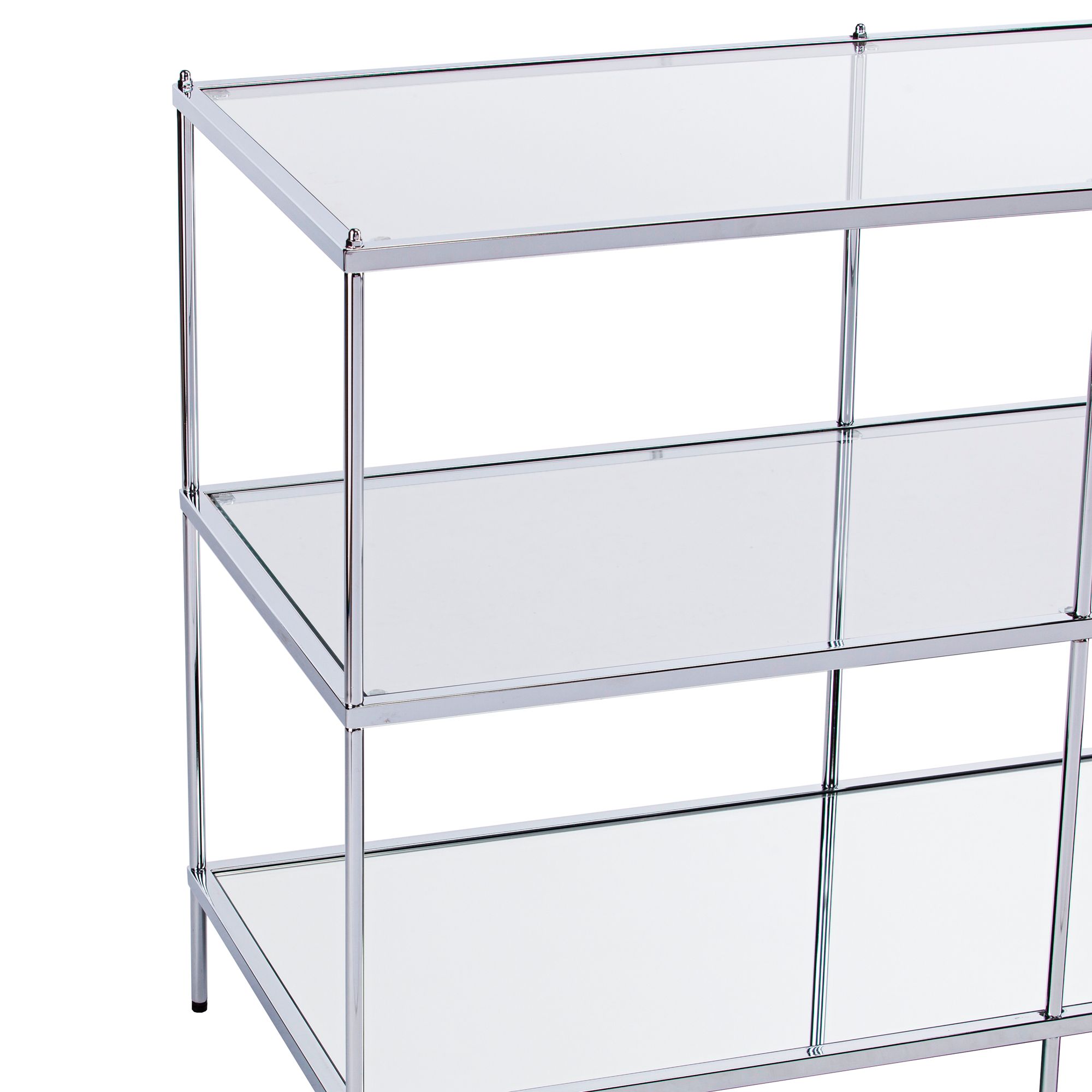 Knox 42" Wide Metallic Chrome Console Table - #39G42 ...
