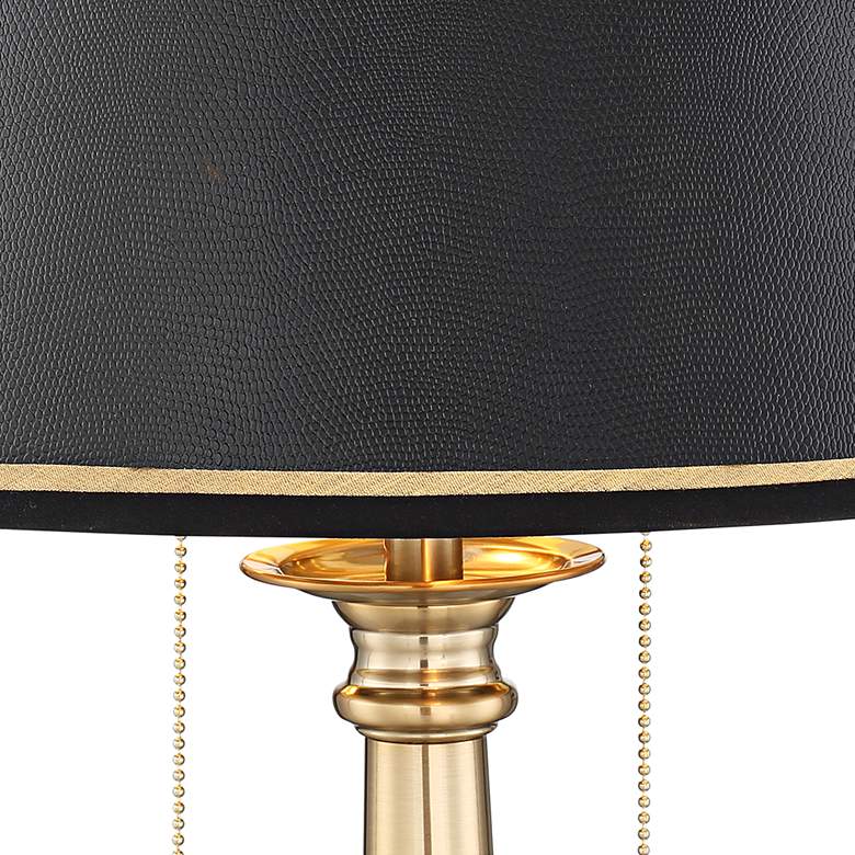 Georgetown Brass Finish Desk Lamp with USB Port more views