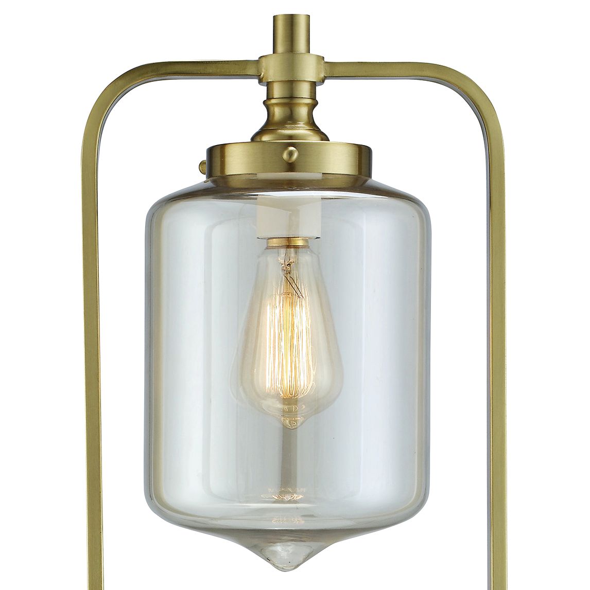 Barclay Soft Brass and White Marble Uplight Table Lamp 39W83 Lamps