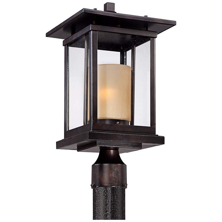 Foxmoore Collection 17&quot; High Bronze Outdoor Post Light more views