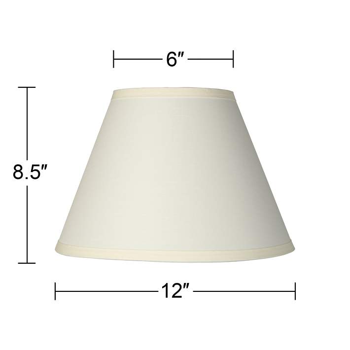 Ivory Table Lamp Clip Shade 6x12x8 5, Ivory Table Lamp Shades