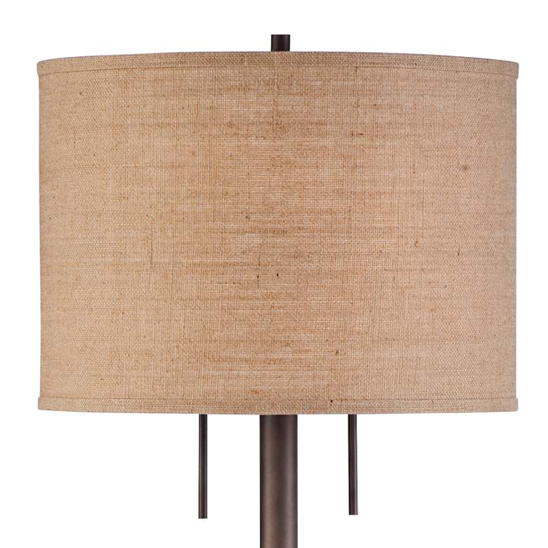 Image 4 Garth Twin Pull Chain Transitional Bronze Floor Lamp more views