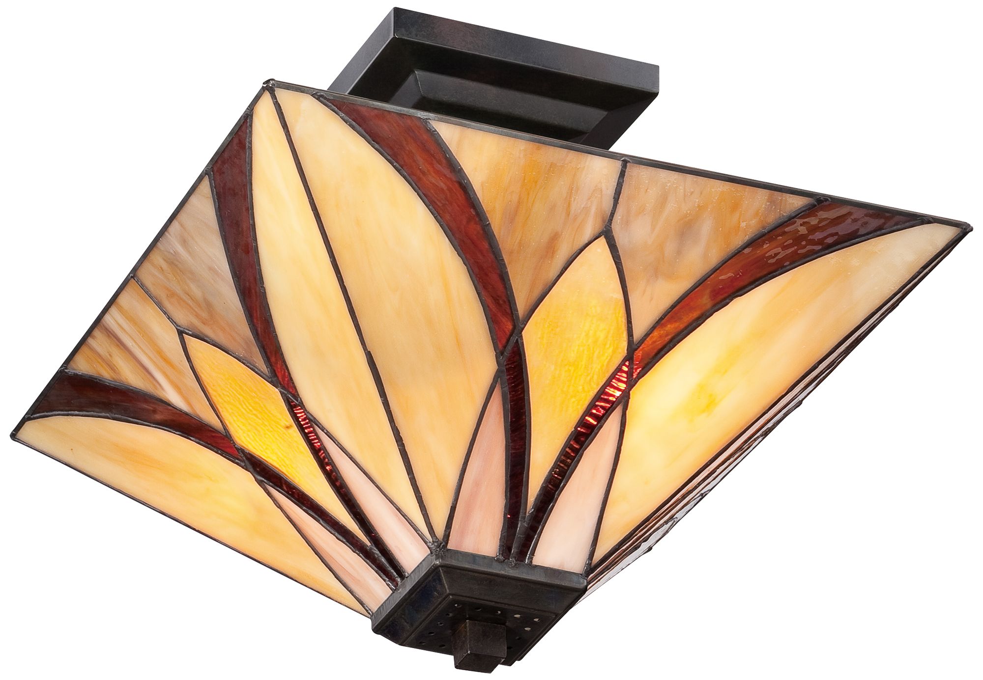 Quoizel Asheville 14" Wide Valiant Bronze Ceiling Light ...