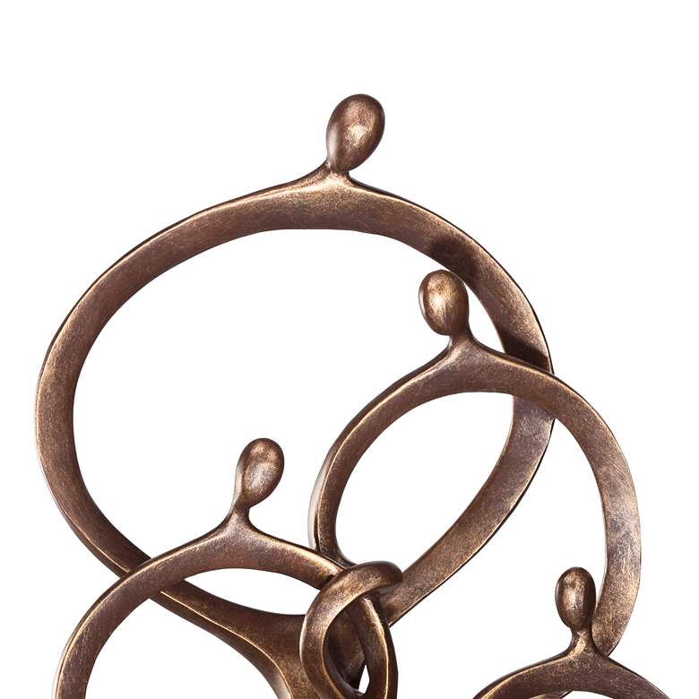 Image 4 Abstract Family 19 1/4" High Bronze Sculpture more views