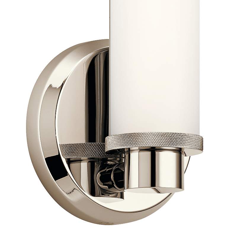 Kichler Indeco 14 1/2&quot; High Polished Nickel LED Wall Sconce more views