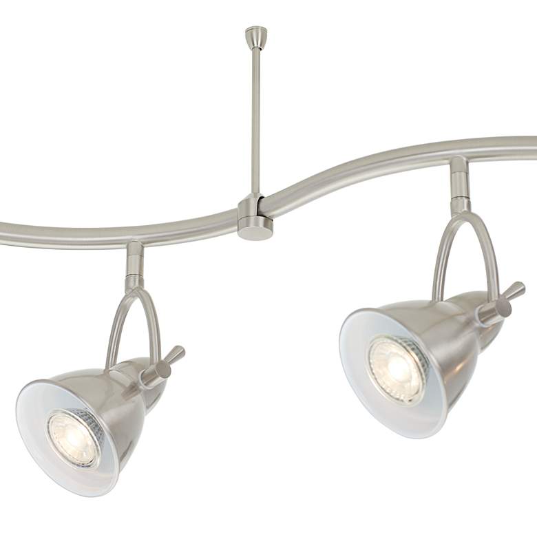 Swell 6-Light Brushed Nickel Bell LED Track Fixture more views