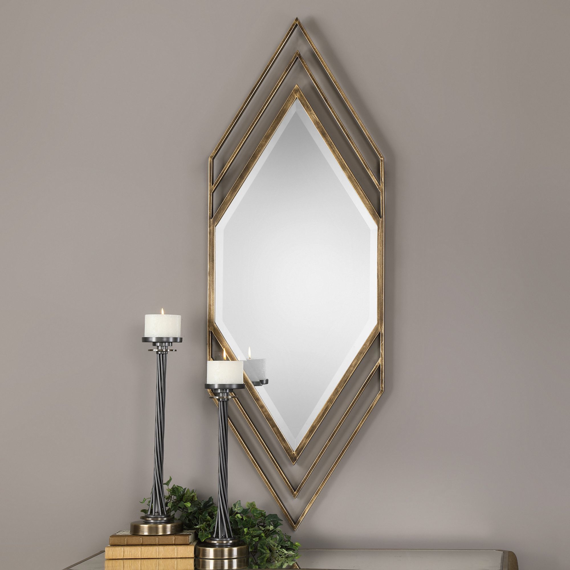 Uttermost Javon Golden Bronze 20 X 60 Wall Mirror 40r31 Lamps Plus