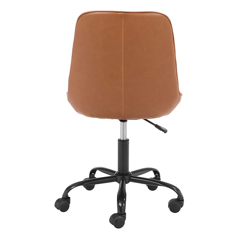 Image 6 Ceannaire Tan Faux Leather Adjustable Swivel Office Chair more views
