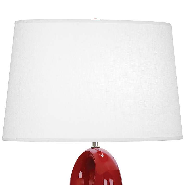 Robert Abbey Fusion Oxblood Red Ceramic, Red Ceramic Table Lamp Uk