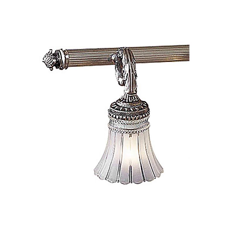 Europa Collection 33 1/4&quot;W Brushed Nickel 4-Light Bath Light more views