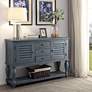Mila Orchard Blue Rub Wood 3-Drawer 2-Door Sideboard - #42A97 | Lamps Plus