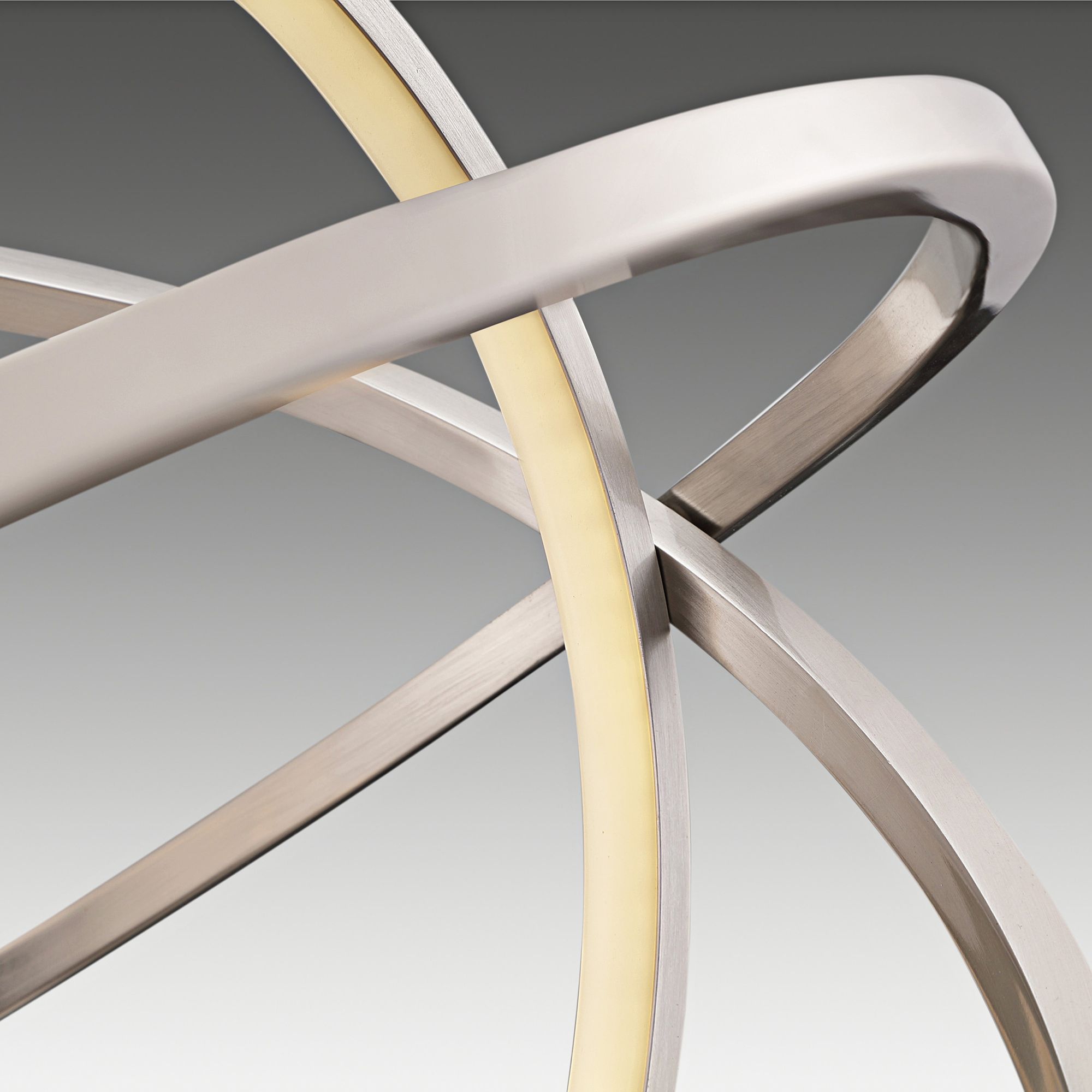 Orville Brushed Nickel Table Lamp With Led Night Light