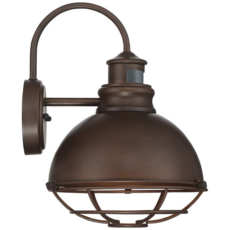 Norton 14&quot; High Bronze Caged RLM Outdoor Wall Light more views