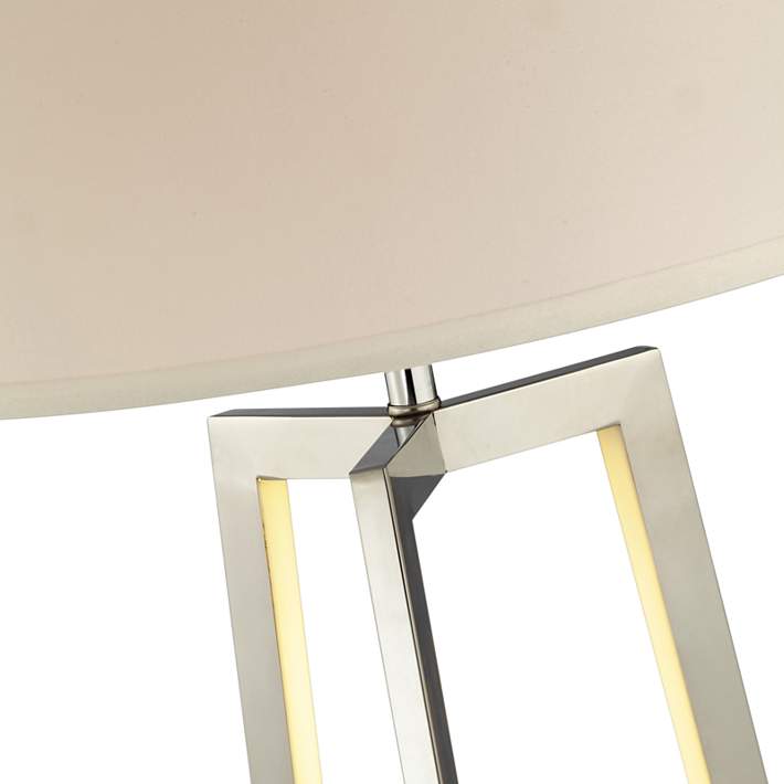 Lite Source Pax Chrome Floor Lamp with LED Night Light - #42G33 