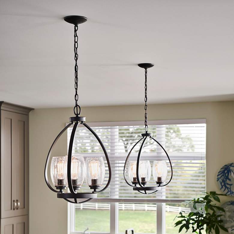 Kichler Tuscany 17&quot; Wide Oiled Bronze 3-Light Chandelier more views