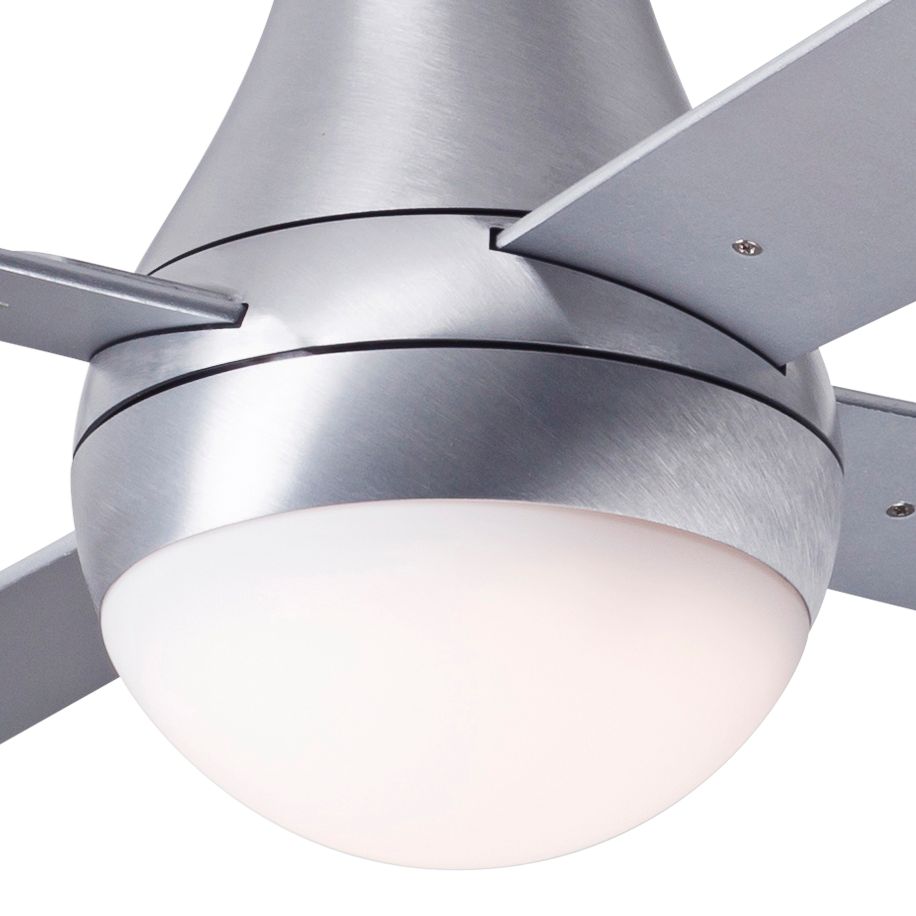 42" Modern Fan Ball Flush Aluminum Hugger LED Ceiling Fan 42W15