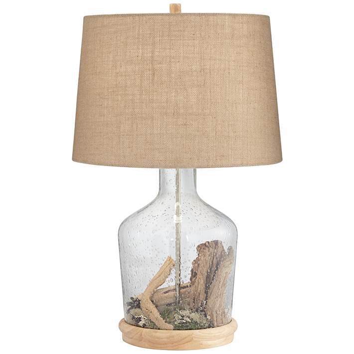 Decora Clear Glass Fillable Table Lamp, Fillable Glass Table Lamp Ideas