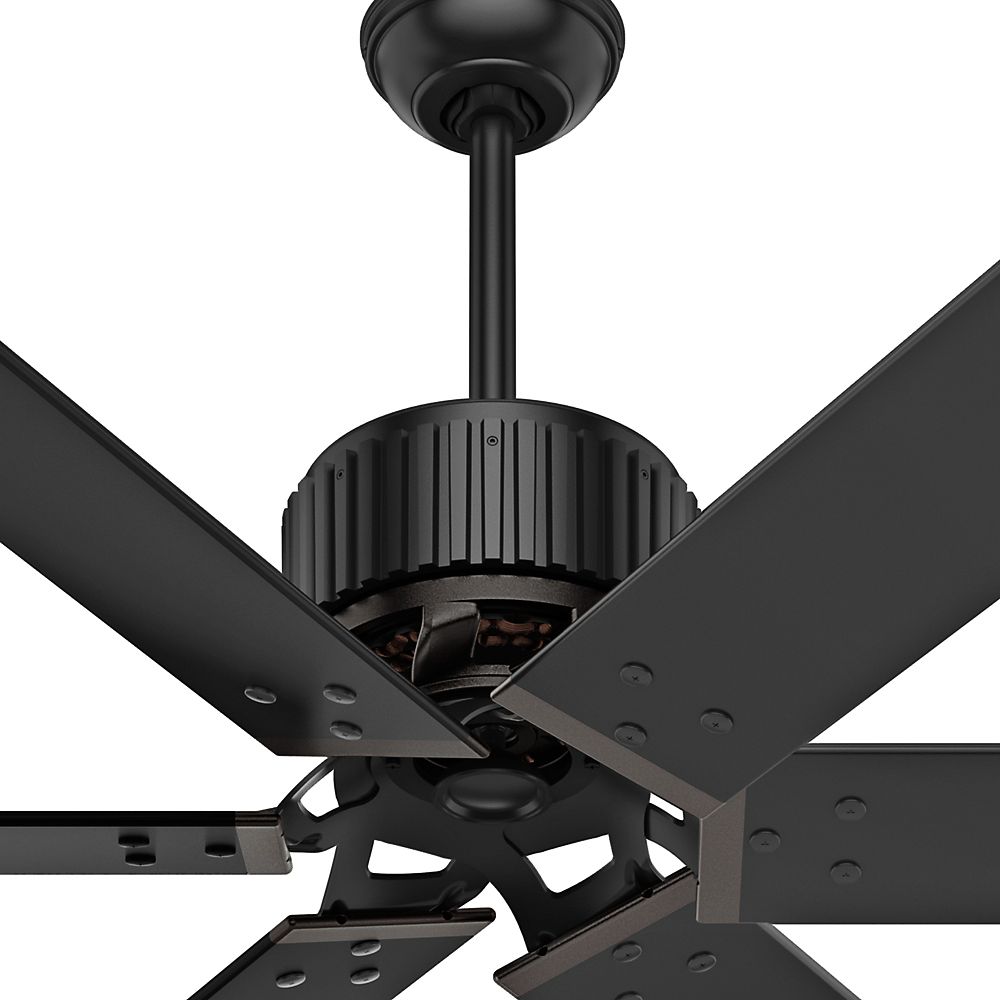 72" Hunter HFC72 Matte Black Outdoor Ceiling Fan 43V89 Lamps Plus