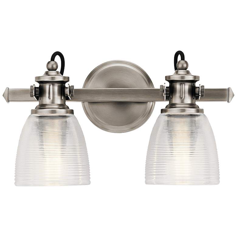 Kichler Flagship 9 1/2&quot;H Classic Pewter 2-Light Wall Sconce more views