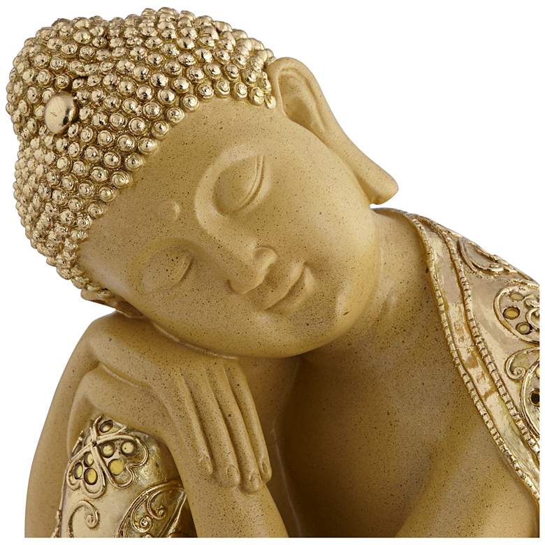 Peace 14&quot; High Sleeping Buddha Statue more views