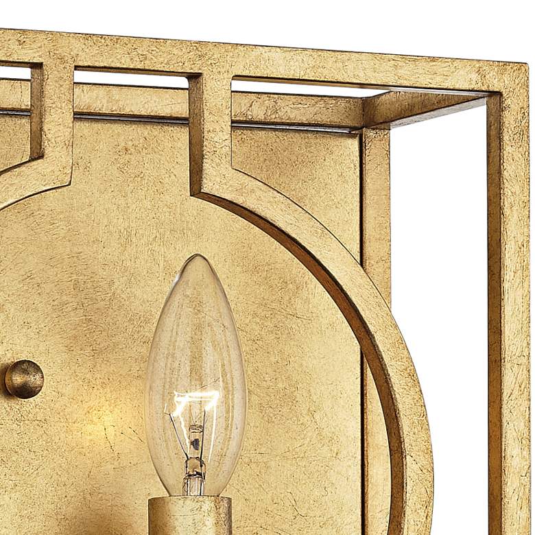 Hudson Valley Octavio 10&quot; High Gold Leaf 2-Light Wall Sconce more views