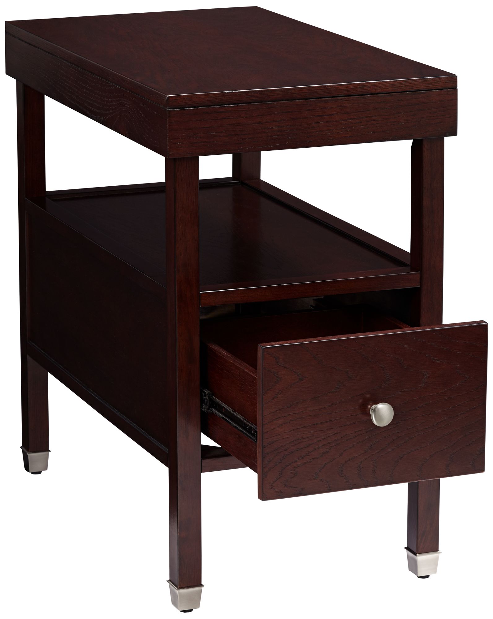 Huntley Espresso 15 1 4 Wide Narrow Chairside Accent Table 45p38 Lamps Plus