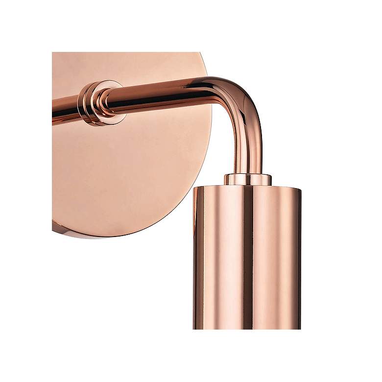 Mitzi Ava 11&quot; High Polished Copper Wall Sconce more views