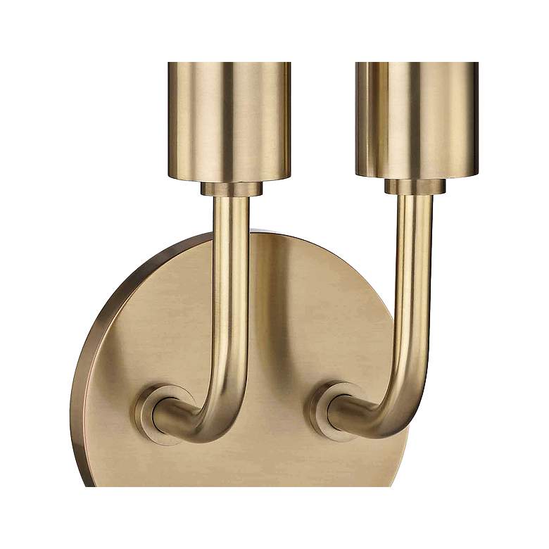 Image 3 Mitzi Ava 16 1/2" High Aged Brass 2-Light Wall Sconce more views