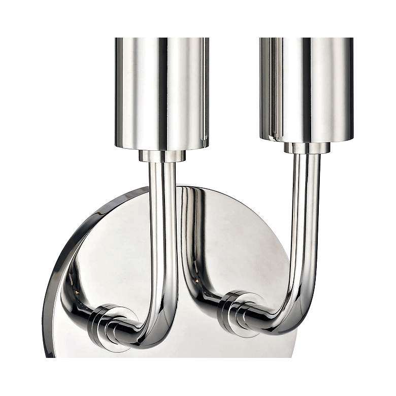 Image 2 Mitzi Ava 16 1/2" High Polished Nickel 2-Light Wall Sconce more views