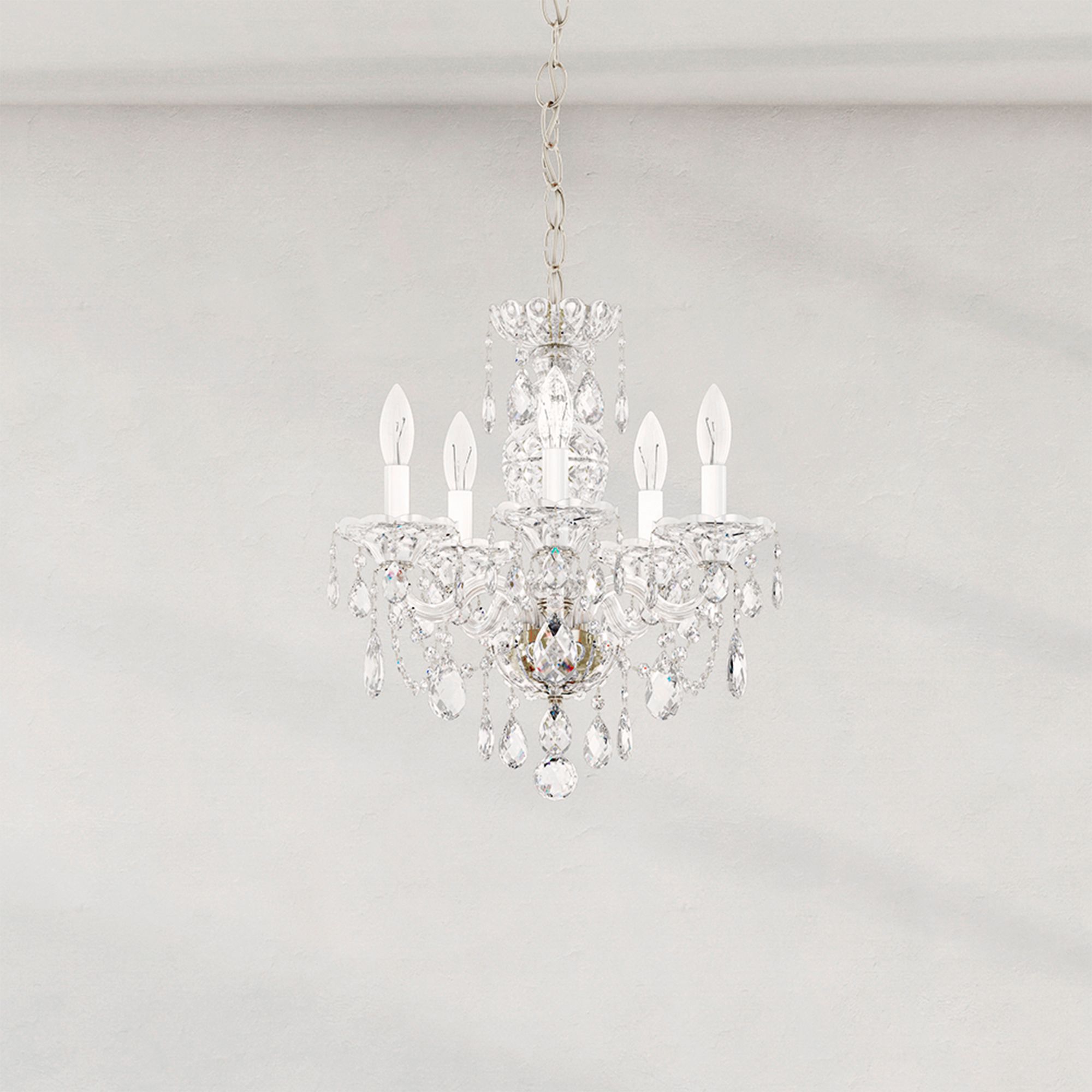 Schonbek Sterling 16" Wide Heritage Crystal Chandelier 46536 Lamps