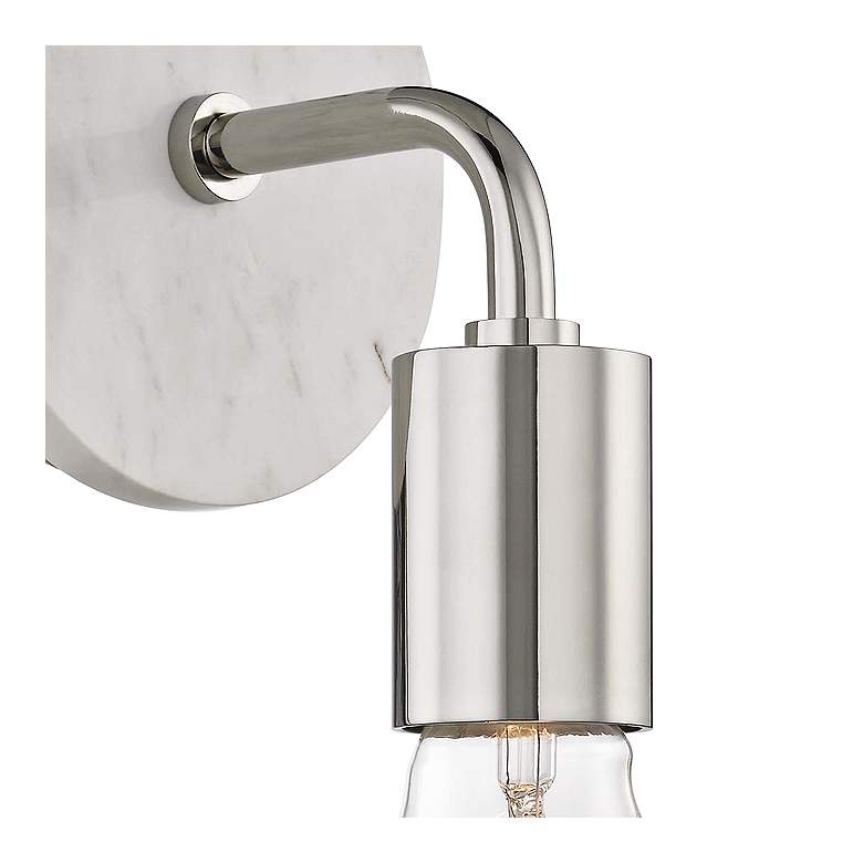 Mitzi Chloe 12 1/2&quot; High Polished Nickel Wall Sconce more views