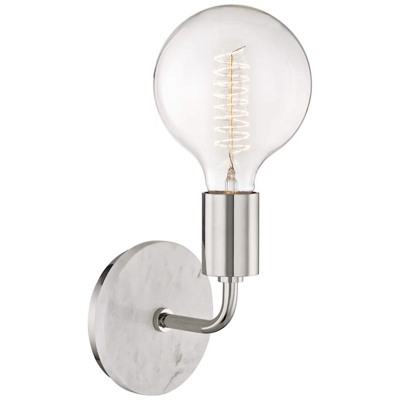 Mitzi Chloe 12 1/2&quot; High Polished Nickel Wall Sconce more views