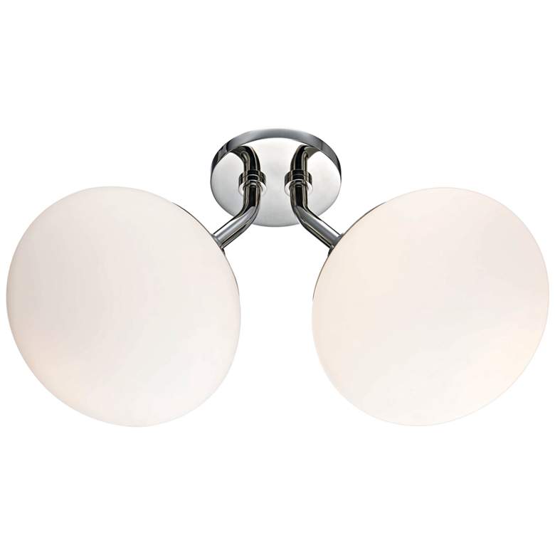 Mitzi Estee 17&quot; High Polished Nickel 2-Light Wall Sconce more views