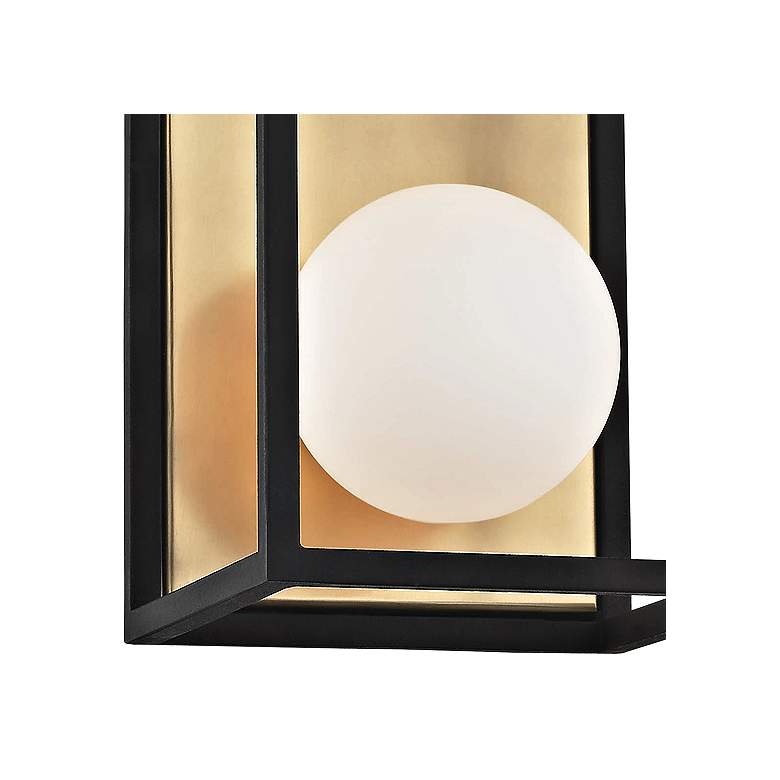 Image 2 Mitzi Aira 5" High Aged Brass 2-Light LED Wall Sconce more views